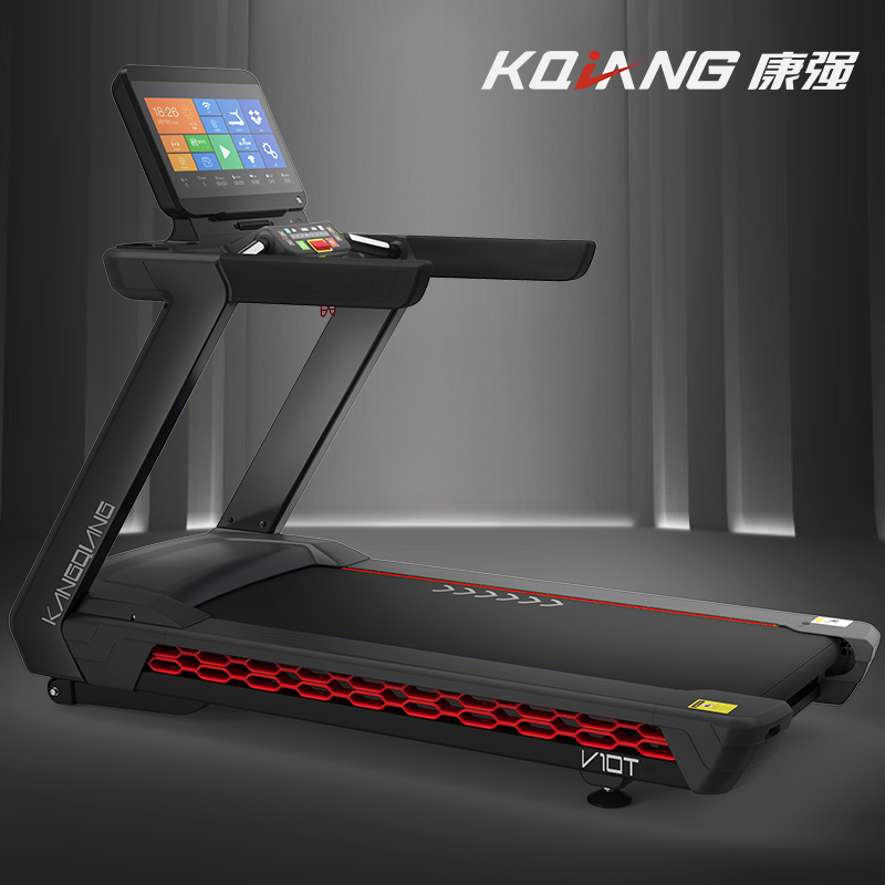康强V10T彩屏新款商用抖音国际版怎么看黄的 交流变频AC马达大跑台 加宽智能彩屏 高端电动抖音国际版怎么看黄的